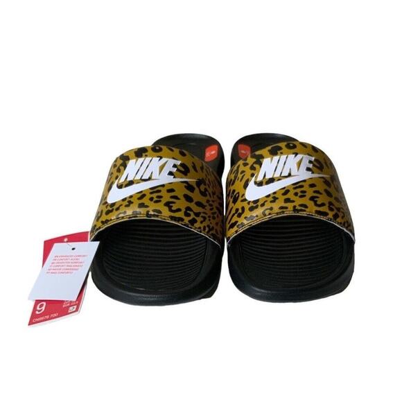 Nike Victori One Slides Womens Size 9 Animal Print Enhanced Comfort Sandals NWT - Picture 6 of 9